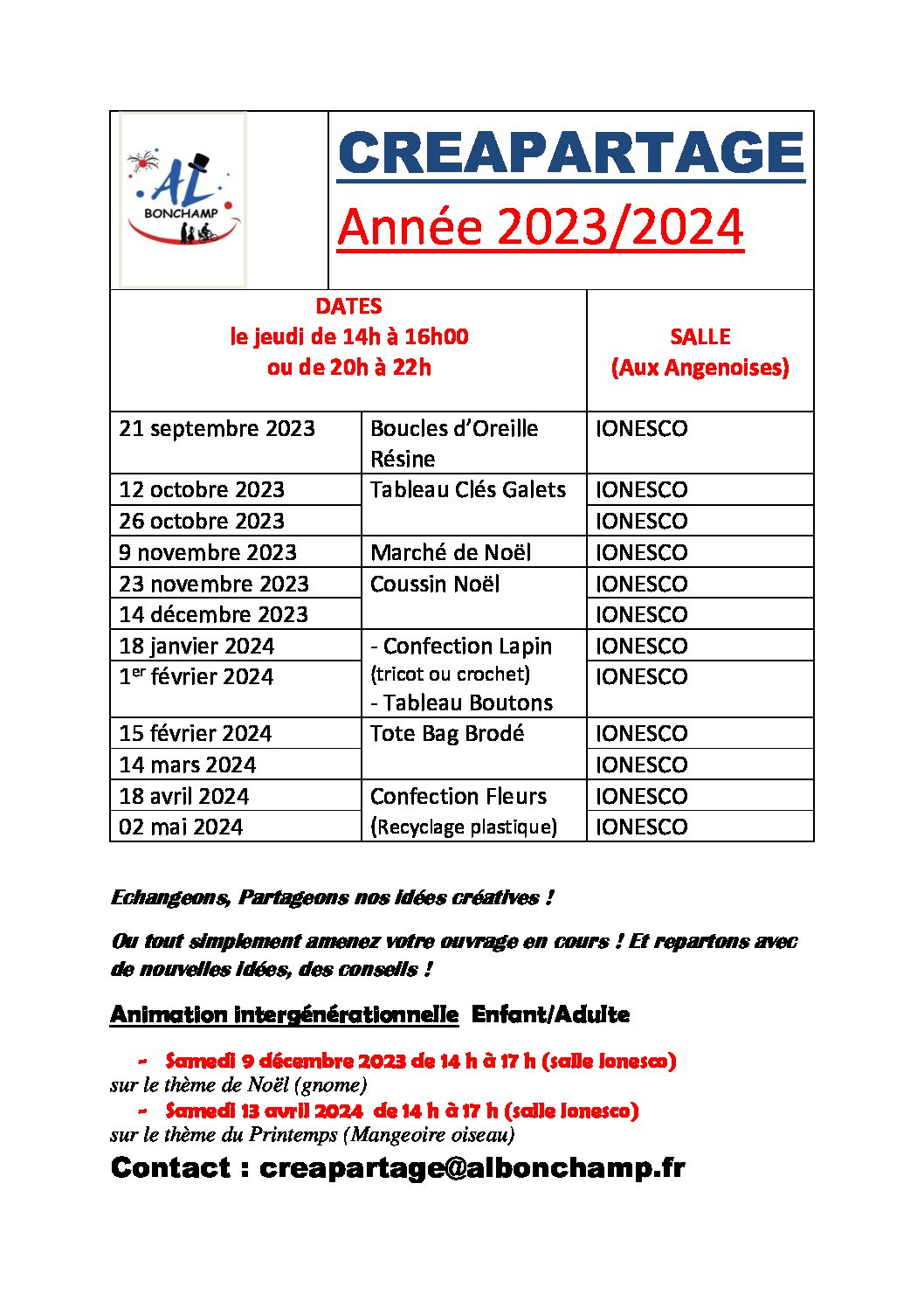 CALENDRIER Définitif 2023 2024